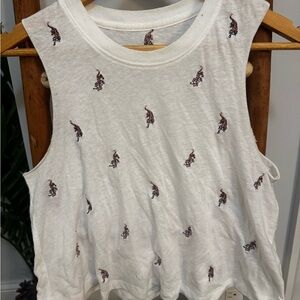 Spiritual Gangster White Tiger Muscle Tee